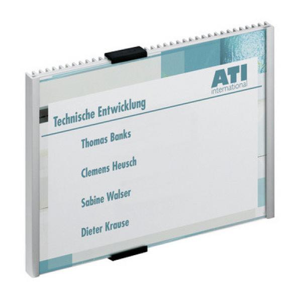 Durable türschild info sign 480523 silber, aluminium 210x148.5mm - Durable-480523-4005546400075