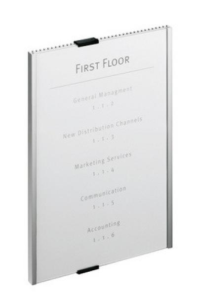 Durable türschild info sign a4 480623 silber, aluminium 210x297mm - Durable-480623-4005546400082