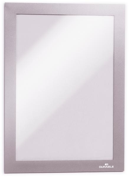 Durable sichtfenster duraframe 487123 silber, selbstklebend 2 stk. - Durable-487123-4005546404868