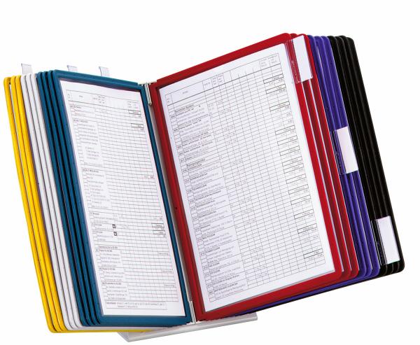 Durable displaysystem vario table 20 569900 farbig, mit 20 sichttafeln a4 - Durable-569900-4005546501031-02.jpg