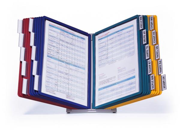 Durable displaysystem vario table 20 569900 farbig, mit 20 sichttafeln a4 - Durable-569900-4005546501031-03.jpg