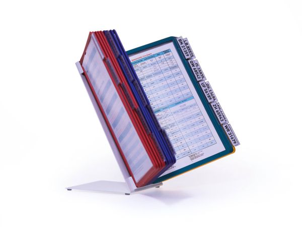 Durable displaysystem vario table 20 569900 farbig, mit 20 sichttafeln a4 - Durable-569900-4005546501031