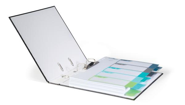 Durable register pp a4+ 679327 mehrfarbig 1-5 - Durable-679327-4005546735092