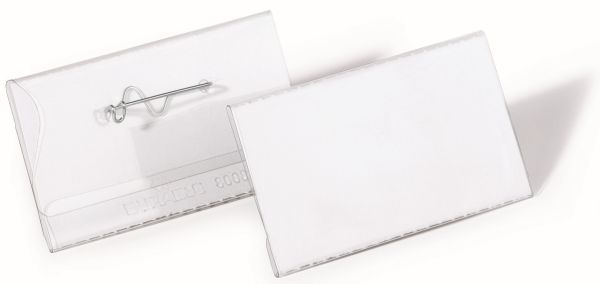 Durable namensschilder 860819 mit nadel 40x75mm 10 stk. - Durable-860819-4005546812090