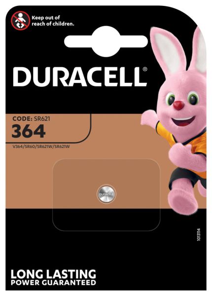 Duracell knopfbatterie specialty 364 v364, sr60, sr621w, 1.5v - Duracell-364-5000394067790