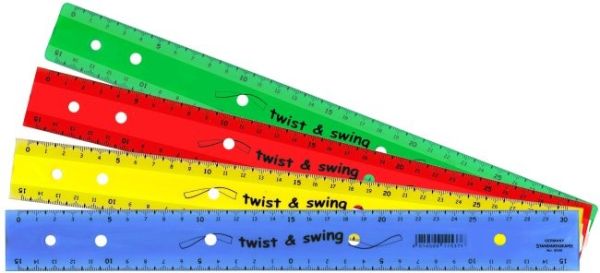 Dux lineal zum abheften 30cm 9040ofx twist & swing, farben ass. - Dux-9040ofx-4014509141375