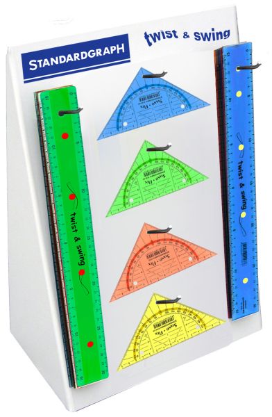 Dux lineal/geodreieck 9099of twist&swing 48 stück - Dux-9099of-4014509141399