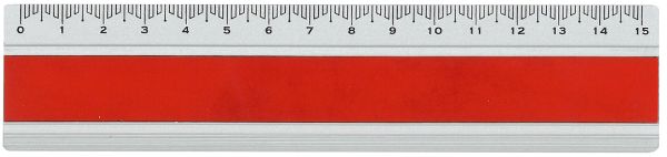 Dux lineal joy color 15cm fa-jc/15r alu, rot - Dux-fa-jc-15r-4014509132014