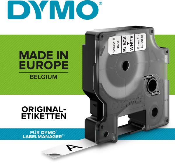 Dymo farbband 12mmx7m 2093097 weiss - Dymo-2093097-3026980930974