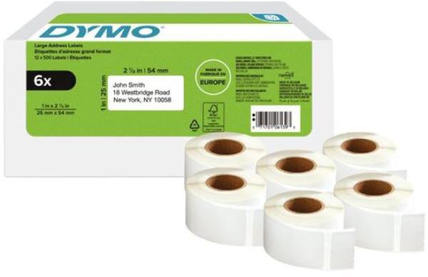 Dymo labelwriter 2177564 6 rl./500 stück - Dymo-2177564-3026981775642