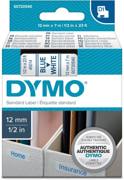 Dymo schriftband d1 blau/weiss s0720540 12mm/7m - Dymo-s0720540-5411313450140-02.jpg