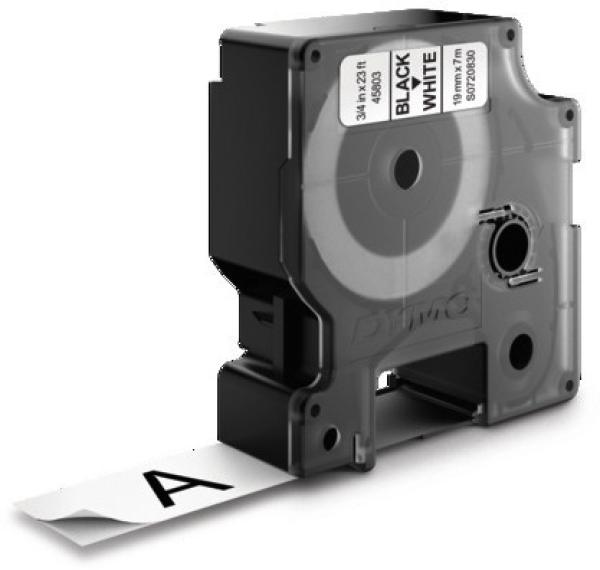 Dymo schriftband d1 schwarz/weiss s0720830 19mm/7m - Dymo-s0720830-5411313452137