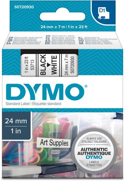 Dymo schriftband d1 schwarz/weiss s0720930 24mm/7m - Dymo-s0720930-5411313537131-02.jpg