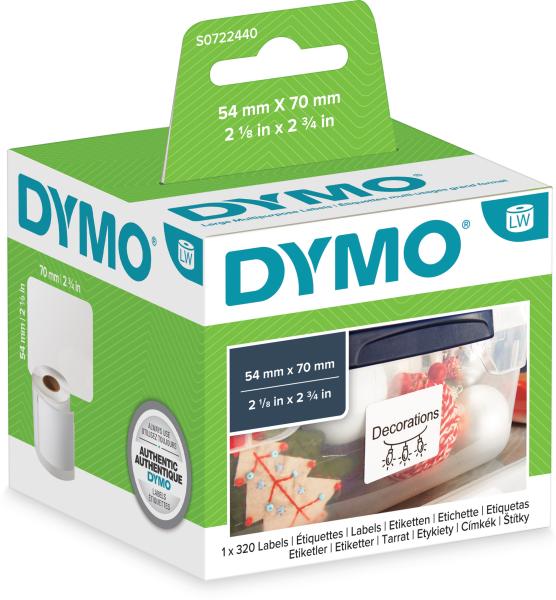 DYMO Disketten-Etiketten S0722440 perm.70x54mm 300 Stück