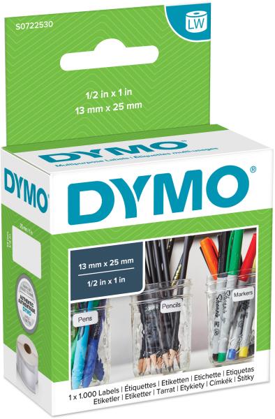 Dymo universal-etiketten s0722530 non-perm. 25x13mm 1000 stück - Dymo-s0722530-5411313113533