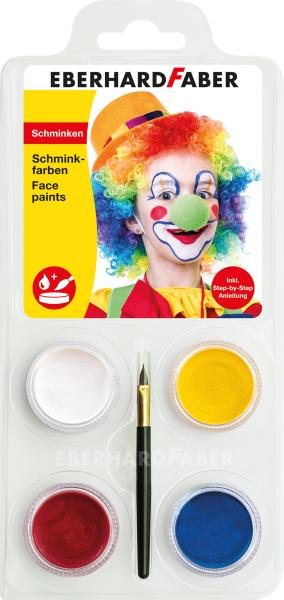 Eberhard faber schminkset clown 579024 inkl. pinsel - Eberhard-faber-579024-4087205790246