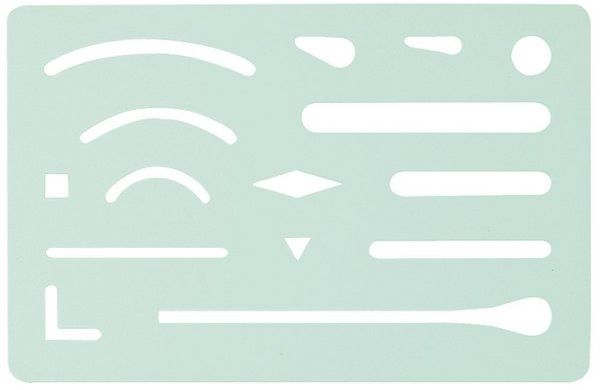 Ecobra radierschablone 760200 60x93x0.1mm - Ecobra-760200-4011123210906