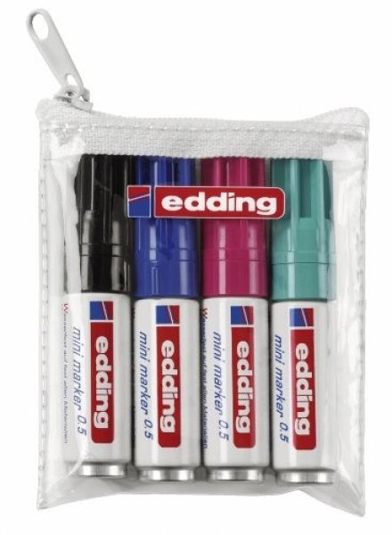Edding mini marker 0-e4 ass. 4 stück - Edding-0-e4-4004764866403