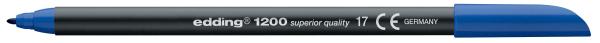 Edding fasermaler 1200 1 mm 1200-017 stahlblau - Edding-1200-017-4004764033966