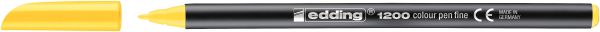 Edding faserschreiber 1200 0,5-1mm 1200-5 gelb - Edding-1200-5-4004764033256