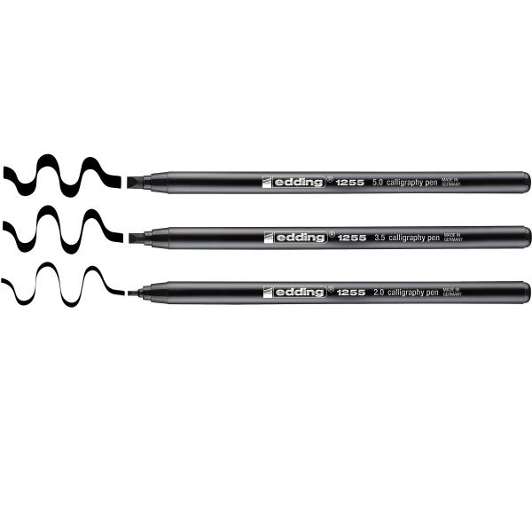 Edding calligraphy 1255 set 2-5mm 1255-1-e3 schwarz 3 stück - Edding-1255-1-e3-4004764926602-02.jpg