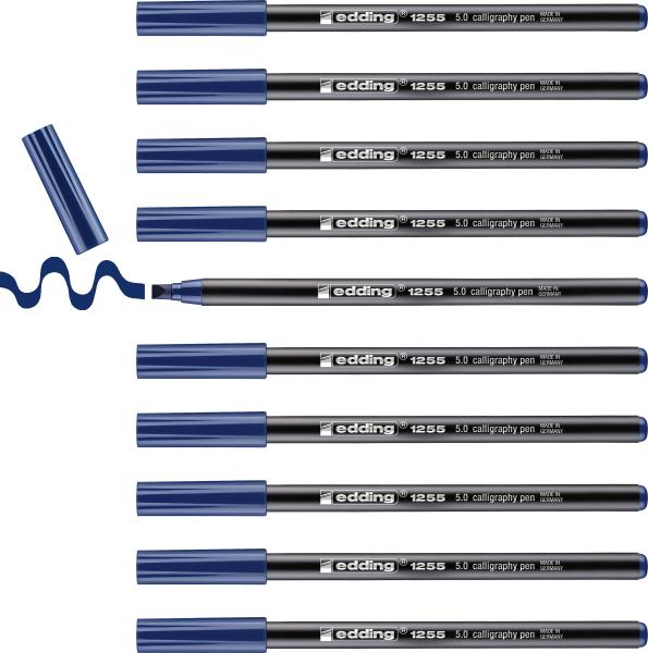 Edding calligraphy 1255 5mm 1255-17-5.0 stahlblau - Edding-1255-17-5.0-4004764926527-04.jpg