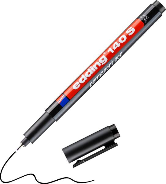 Edding ohp-marker permanent s 140-1 schwarz - Edding-140-1-4004764001606-03.jpg