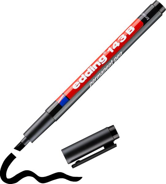 Edding ohp-marker permanent b 143-1 schwarz - Edding-143-1-4004764001163-03.jpg