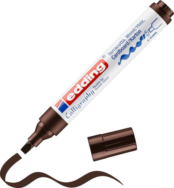 Edding permanent marker 1455 1-5mm 1455-18 dunkelbraun - Edding-1455-18-4004764927166-03.jpg