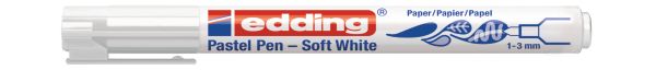 Edding pastel pen 1500 1-3mm 1500-049 weiss - Edding-1500-049-4057305000200