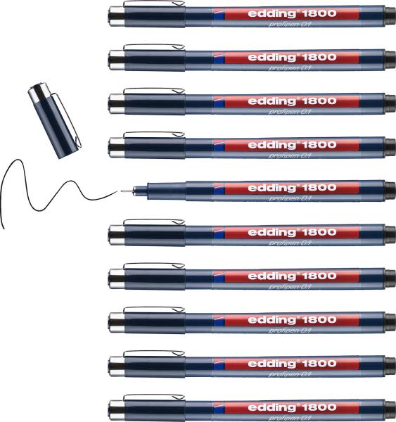 Edding profipen 1800 0.10-0.25mm 1800-1-01 schwarz - Edding-1800-1-01-4004764043859-04.jpg