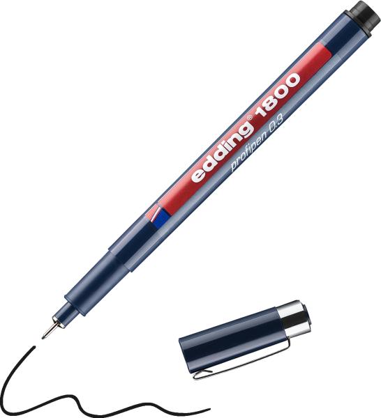 Edding profipen 1800 0.35mm 1800-1-03 schwarz - Edding-1800-1-03-4004764044108-03.jpg