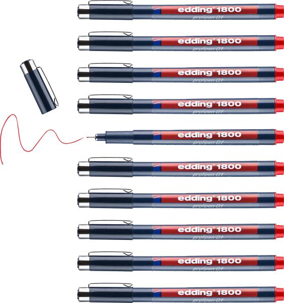 Edding profipen 1800 0.10-0.25mm 1800-2-01 rot - Edding-1800-2-01-4004764043866-04.jpg