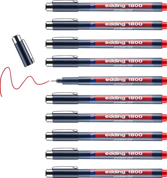 Edding profipen 1800 0.35mm 1800-2-03 rot - Edding-1800-2-03-4004764044115-04.jpg
