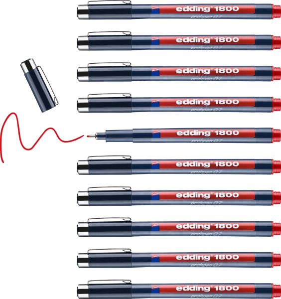 Edding profipen 1800 0.70mm 1800-2-07 rot - Edding-1800-2-07-4004764325733-04.jpg
