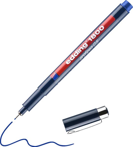 Edding profipen 1800 0.50mm 1800-3-05 blau - Edding-1800-3-05-4004764044375-03.jpg