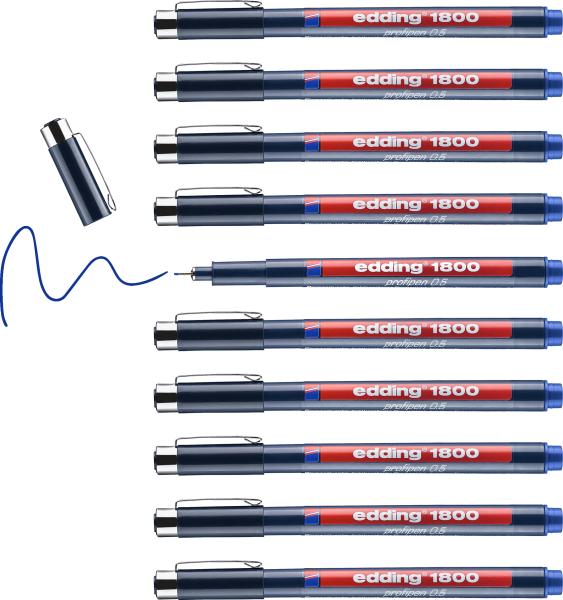 Edding profipen 1800 0.50mm 1800-3-05 blau - Edding-1800-3-05-4004764044375-04.jpg