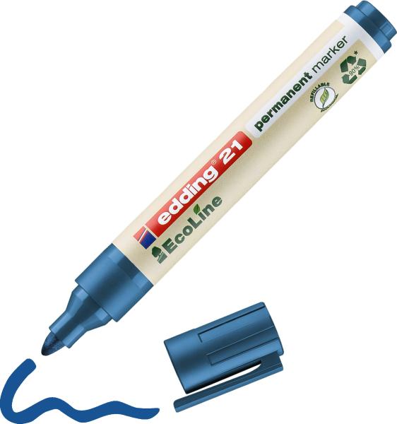 Edding permanent marker 21 1.5-3mm 21-3 blau - Edding-21-3-4004764917846-04.jpg