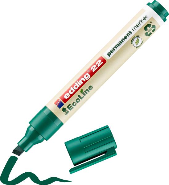 Edding permanent marker 22 1.0-5.0mm 22-4 grün - Edding-22-4-4004764918058-04.jpg