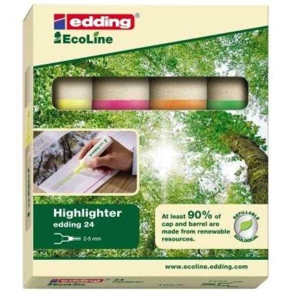 Edding ecoline textmarker 24 2-5mm 24-e4 4-farbig - Edding-24-e4-4004764917723-04.jpg