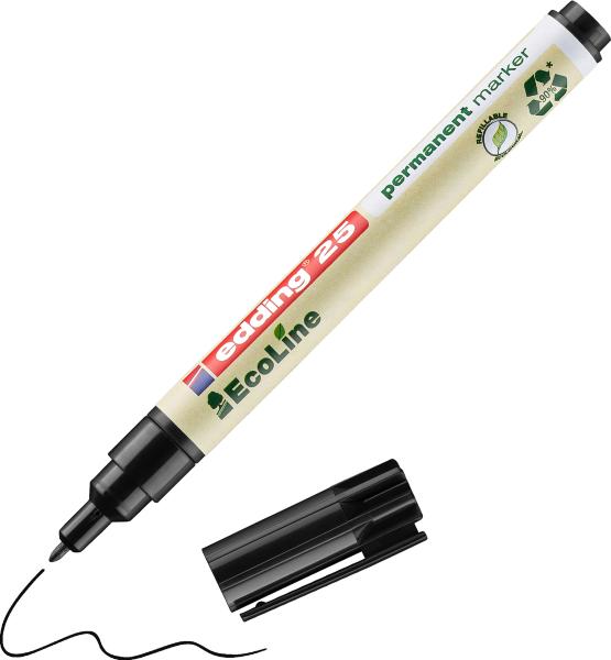 Edding permanent marker 25 ecoline 25-1 schwarz - Edding-25-1-4004764957385-04.jpg