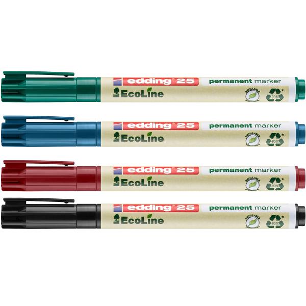 Edding permanent marker 25 e-4 25-e4 etui, 4-farbig 4 stück - Edding-25-e4-4004764979448-02.jpg