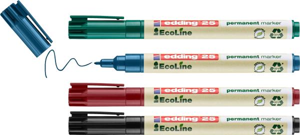 Edding permanent marker 25 e-4 25-e4 etui, 4-farbig 4 stück - Edding-25-e4-4004764979448-03.jpg