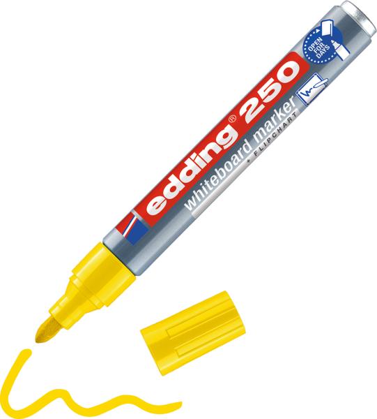 Edding whiteboard marker 250 1,5-3mm 250-5 gelb - Edding-250-5-4004764012954-03.jpg