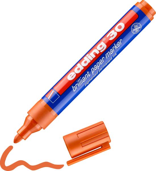 Edding permanent marker 30 1,5-3mm 30-6 orange - Edding-30-6-4004764064489-03.jpg