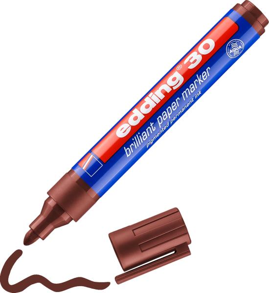 Edding permanent marker 30 1,5-3mm 30-7 braun - Edding-30-7-4004764064519-03.jpg