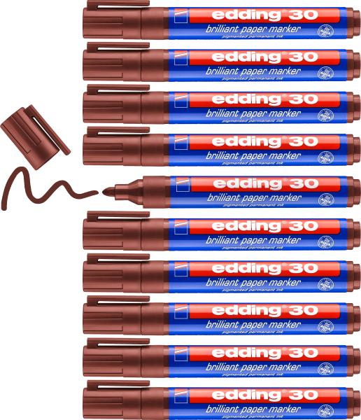 Edding permanent marker 30 1,5-3mm 30-7 braun - Edding-30-7-4004764064519-04.jpg