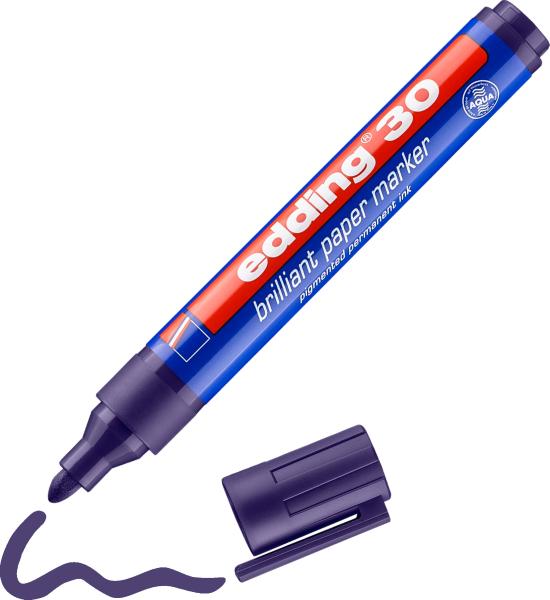 Edding permanent marker 30 1,5-3mm 30-8 violett - Edding-30-8-4004764064540-03.jpg