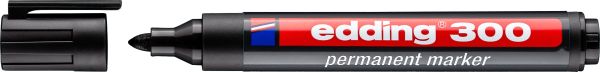 Edding permanent marker 300 1,5-3mm 300-1 schwarz - Edding-300-1-4004764390564