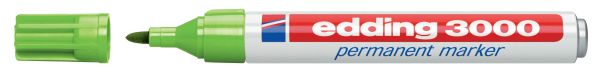 Edding permanent marker 3000 1,5-3mm 3000-11 hellgrün - Edding-3000-11-4004764008063